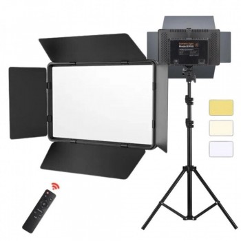 Лампа відеосвітло LED Veron E900 з дисплеєм 30x17 см, 768 світлодіодів, 3000K-6500K, з пультом управління