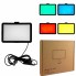 Лампа відеосвітло LED Veron 20 см 8", 4 кольорові фільтри, 120 світлодіодів, USB, 15W, 2V