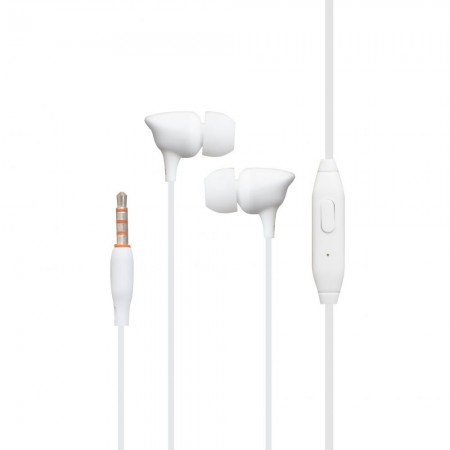 Вакуумные наушники Celebrat G7 с микрофоном 3,5 мм, белые, длина шнура 1,2 м, динамический излучатель, высокая чувствительность 92 дБ