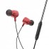 Внутрішньоканальні навушники з мікрофоном Hoco M87 String, 3.5mm, діапазон 20 Гц - 20000 Гц, червоні