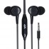 Навушники-вкладиші з мікрофоном Veron VH04, 3.5 мм, чорні, ергономічна посадка, якісна збірка