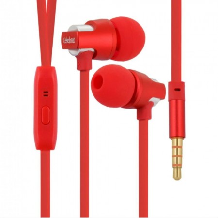 Навушники Celebrat C8, вакуумні, з мікрофоном 3.5mm, 20-20000 Гц, 90 дБ