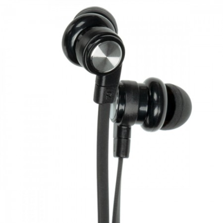 Наушники с микрофоном Celebrat D9, вакуумные, 3.5 мм, черные, качественный звук, длина кабеля 1.2 м, встроенный микрофон