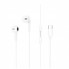 Навушники Borofone BM71 Light Song з мікрофоном, проводні, білі, 3.5 мм, 1.2 м, 98 дБ