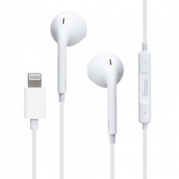 Навушники Hoco L7 Plus Series з мікрофоном для пристроїв Apple з Lightning конектором, білі, частота передачі 2.4GHz, 14мм динамік, підтримка A2DP та AVRCP