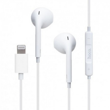Навушники Hoco L7 Plus Series з мікрофоном для пристроїв Apple з Lightning конектором, білі, частота передачі 2.4GHz, 14мм динамік, підтримка A2DP та AVRCP