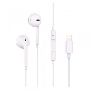 Навушники Celebration G17 Lightning з мікрофоном, білі, чистий звук, пасивне шумоподавлення, Bluetooth 5.0