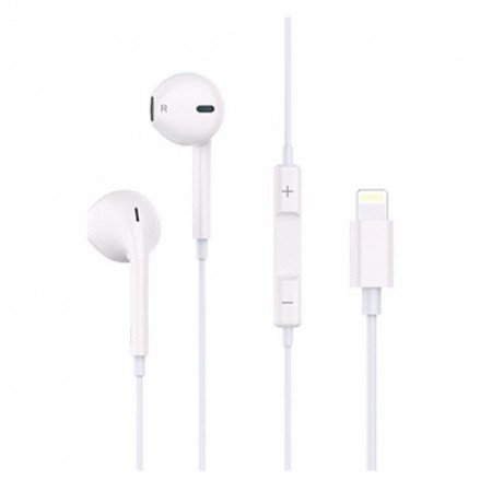 Навушники Celebration G17 Lightning з мікрофоном, білі, чистий звук, пасивне шумоподавлення, Bluetooth 5.0