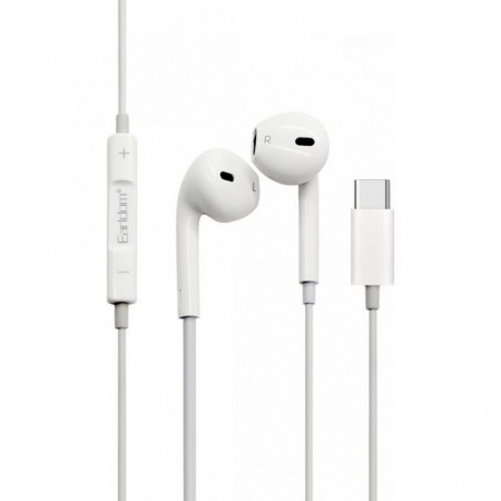 Навушники Type C з мікрофоном Earldom ET-E74C, чорні, підтримка швидкої зарядки