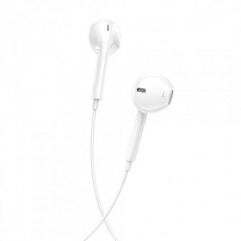 Навушники Borofone BM60 Type-C з мікрофоном, білі, 1.2 м, динамічні, вбудований мікрофон