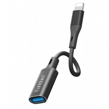 Адаптер Lightning на 8 пін Earldom ET-OT81, підтримка синхронізації та зарядки, компактний дизайн Адаптер Lightning на 8 пін Earldom ET-OT81, підтримка синхронізації та зарядки, компактний дизайн