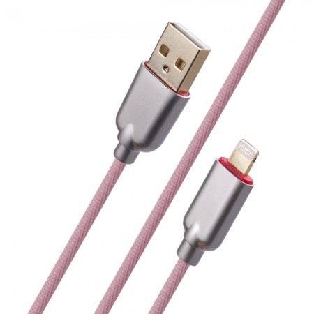 Кабель Lightning Baseus Metal MultiColor 2A, 1 м, металевий, багатоколірний