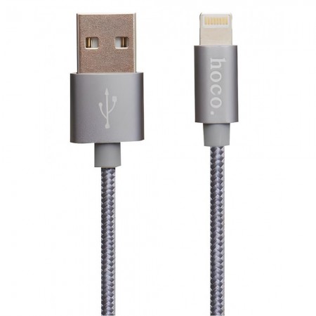 Кабель Lightning Hoco X2 Tarnish, 1 м, 2A, тканевая оплетка