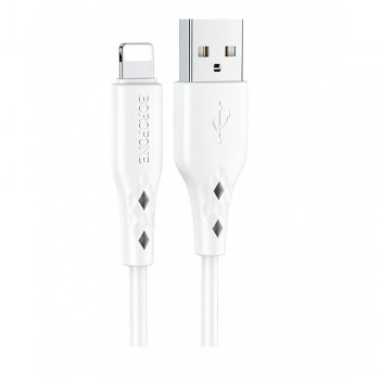Кабель Lightning Borofone BX48, 1 м, 2.4A, білий