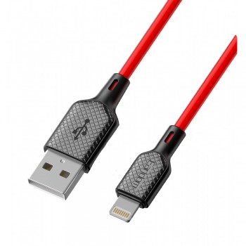 Кабель Lightning Earldom EC-154L, 2A, 1м, червоний