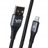 Кабель Lightning Veron NL09 Nylon 2.4A (0.25m), металеві конектори, висока міцність