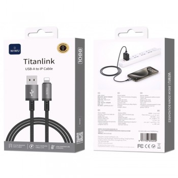 Кабель WiWU Titanlink Wi-C055 A-L Lightning 2.4A, 1м