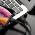 Кабель Lightning Hoco X40, 1м, 2.4A, с поддержкой зарядки и передачи данных, черный