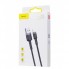 Кабель Lightning 2.4A Baseus Cafule Series CALKLF-A09, 0.5 м, з кевларовим обплетенням, швидкість передачі даних 480 Мбіт/с
