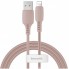 Кабель Lightning Baseus CALDC-04 Colourful, 2.4A, 1.2m, USB Type-A, рожевий