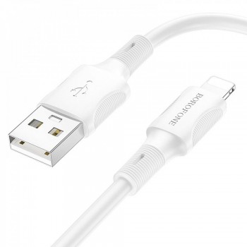 Кабель Lightning Borofone BX80, 2.4A, 1м, надміцний, еластичний