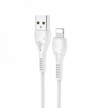 Кабель Lightning Hoco X37 3A, 1м, білий, чотирижильний, підтримка швидкої зарядки і передачі даних