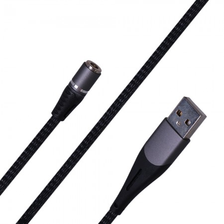 Кабель Lightning Magnetic XS-025, 2A, 1м, черный