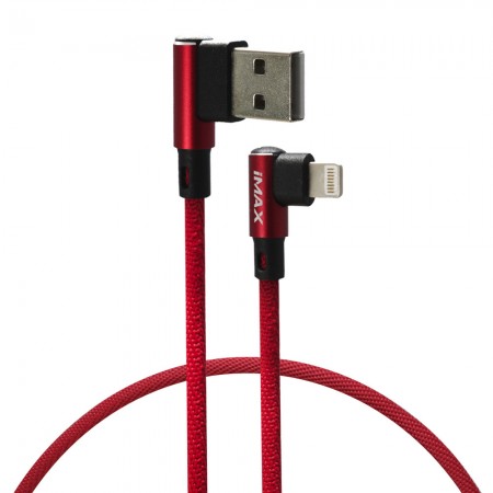 Кабель USB 3.0 to Lightning iMax L Shape 2.4A, 1 м