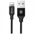 Кабель Lightning Baseus Yiven CALYW-A (1.8m), 2A, чоловічий-чоловічий, чорний