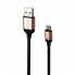 Кабель Micro USB iMax 2.4A, 0.18 м, чорний