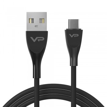 Кабель Micro USB 2.4A Veron SM08, довжина 1м, силіконова обплетка, швидка зарядка