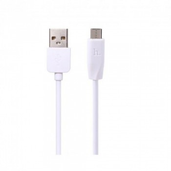 Кабель Micro USB Hoco X1 Rapid, 1м, 2.1A, TPE-матеріал, білий