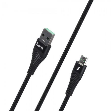 Кабель USB Hoco U53 Flash для зарядки и синхронизации, длина 1,2 м, максимальный ток 4A, прочная обмотка, эластичный силиконовый корпус