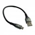 Кабель Micro USB Veron NM09 Nylon, 2.4A, довжина 0.25м, швидка зарядка