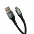 Кабель Micro USB Veron NM09 Nylon, 2.4A, довжина 0.25м, швидка зарядка