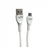 Кабель Micro USB 2.4A Veron SM08, довжина 1м, силіконова обплетка, швидка зарядка