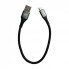 Кабель Micro USB Veron NM09 Nylon, 2.4A, довжина 0.25м, швидка зарядка