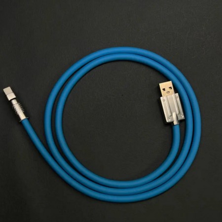 Кабель Micro USB 2A JK-V8, 1 м, синій