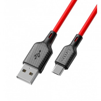 Кабель Micro USB Earldom EC-154M, 2.1A, 1м, червоний