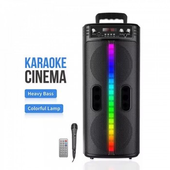 Bluetooth колонка TTD-2806 з мікрофоном та RGB підсвіткою, 20W, Bluetooth 5.0