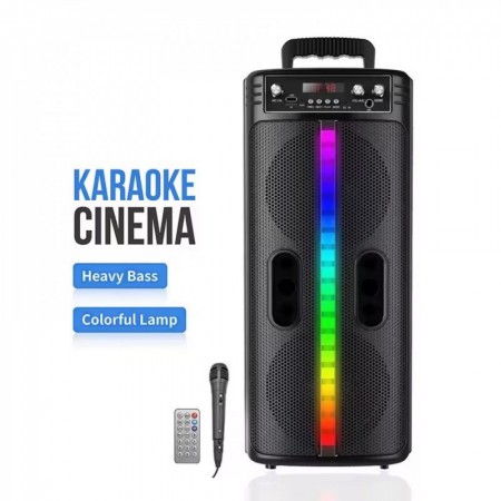 Bluetooth колонка TTD-2806 з мікрофоном та RGB підсвіткою, 20W, Bluetooth 5.0