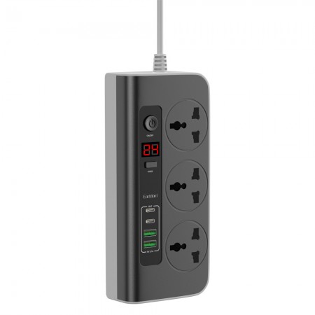 Фільтр живлення Earldom ES-SC02, 2650 Вт, 2.1 А USB