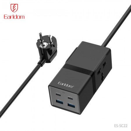 Фільтр живлення Earldom ES-SC22, 2U, 1P, 2C