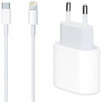 Сетеве зарядне пристрій 25W PD USB-C для iPhone з кабелем Lightning (1м) Apple MHJ83ZM/A