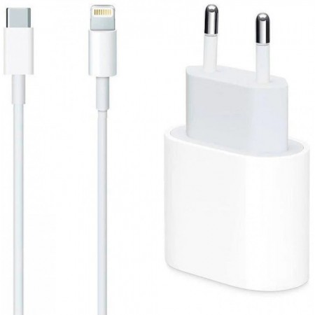 Сетеве зарядне пристрій 25W PD USB-C для iPhone з кабелем Lightning (1м) Apple MHJ83ZM/A