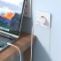 Зарядний пристрій 2.1A з USB-C кабелем 1м Borofone BA68A — Чорне, вогнестійкий ABS і PC, 5В/2,1А, європейська вилка, компактні розміри 83*35*23мм