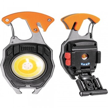 Акумуляторний LED ліхтарик Veron W47 з Type-C, 7 режимів, прикурювач, карабін, ніж, магніт