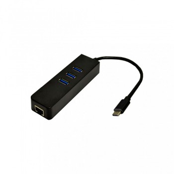 USB-хаб Veron USB-C з LAN і 3 USB 3.0 портами