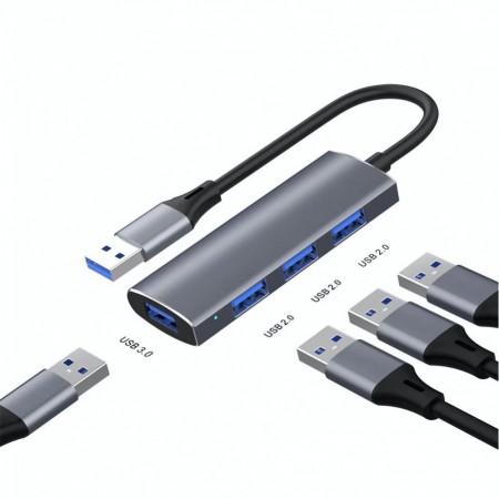 USB Хаб HUB, USB 3.0, 4 порта