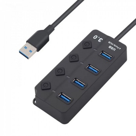 USB HUB, USB 3.0, 4 порти, 30см